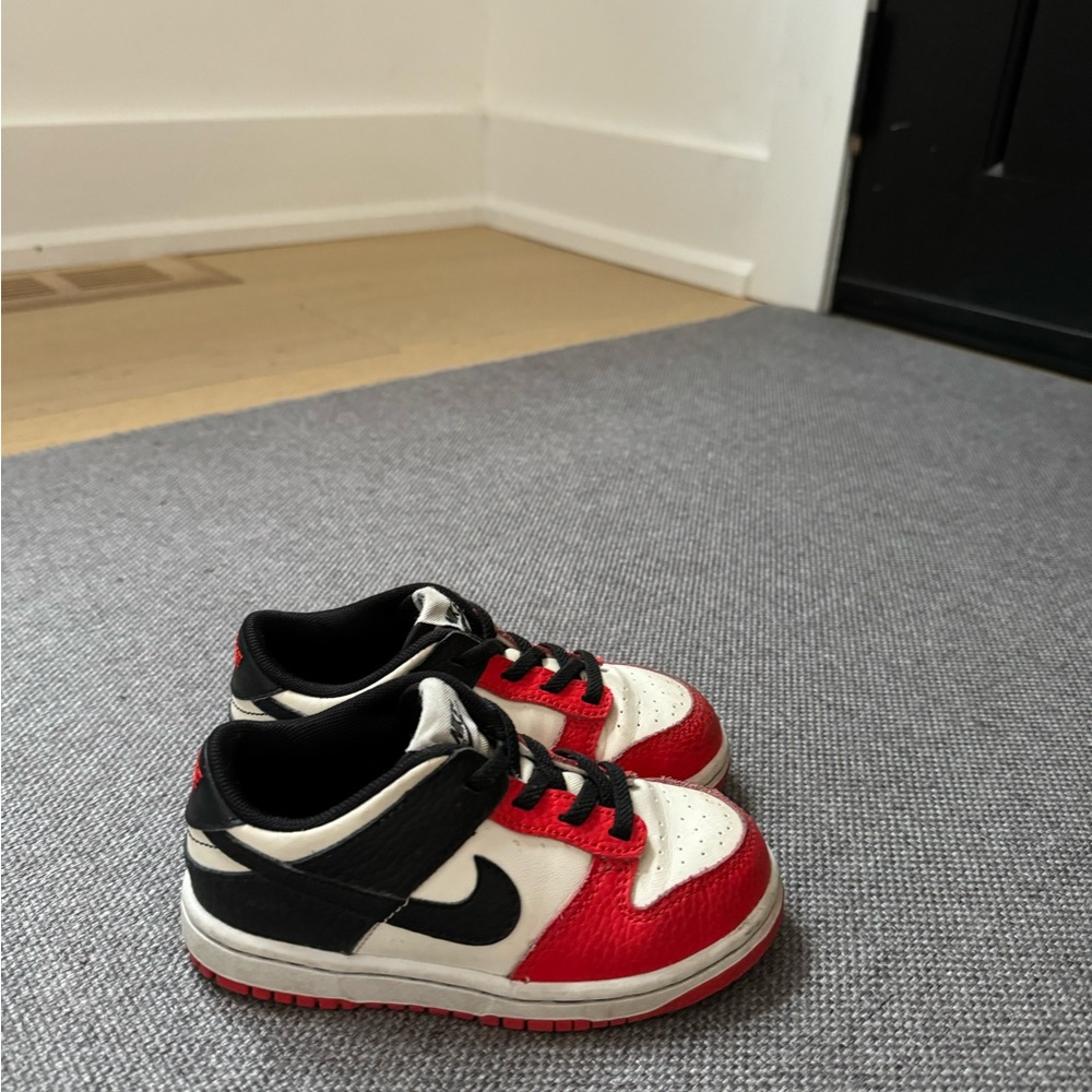 Nike Kids Red and Black Sneakers